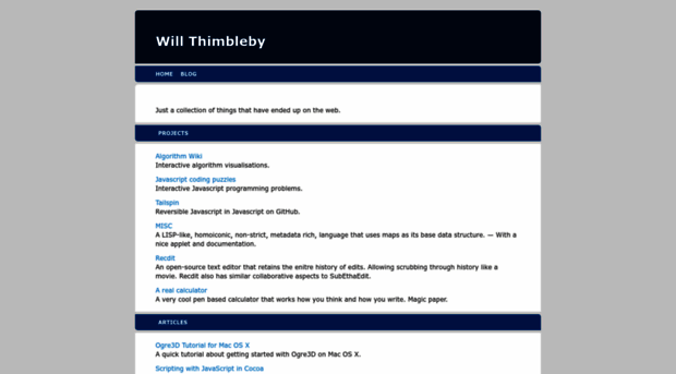 will.thimbleby.net