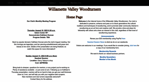 willamettevalleywoodturners.com