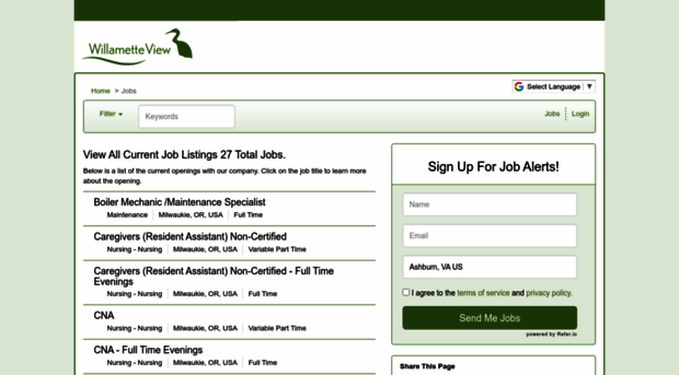 willametteview.applicantpool.com