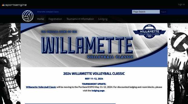 willamettevolleyballclassic.com