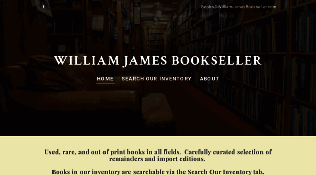 williamjamesbookseller.com