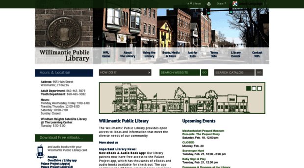 willimanticlibrary.org