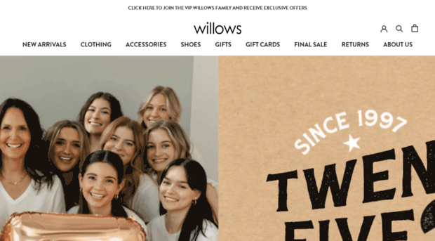 willowsclothing.com