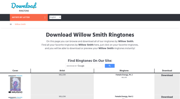 willowsmith.download-ringtone.com