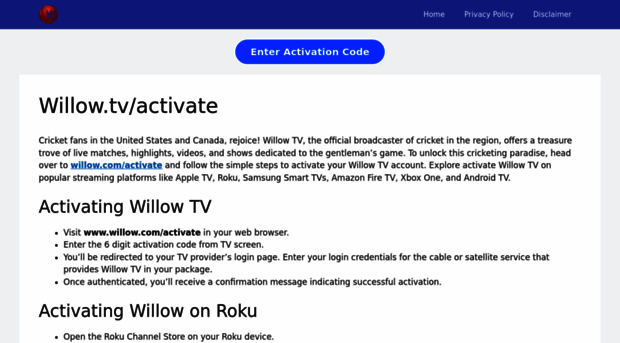 willowtvactivate.com