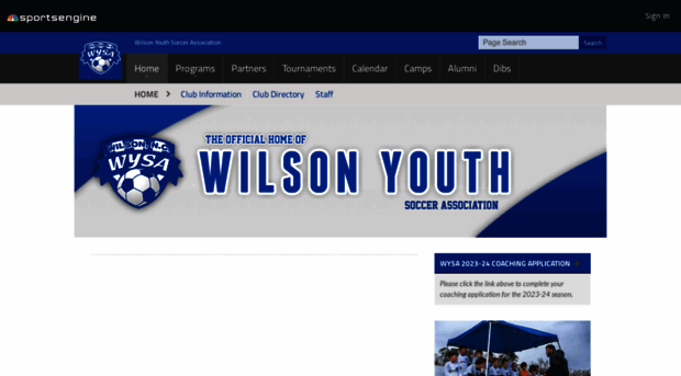 wilsonyouthsoccer.com