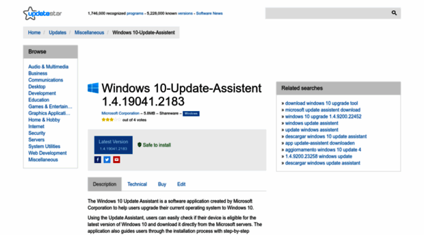 windows-10-update-assistent.updatestar.com