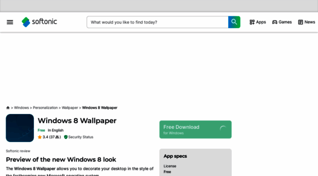 windows-8-wallpaper.en.softonic.com