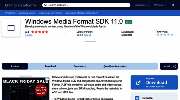 windows-media-format-sdk.software.informer.com