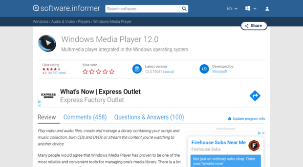 windows-media-player.software.informer.com