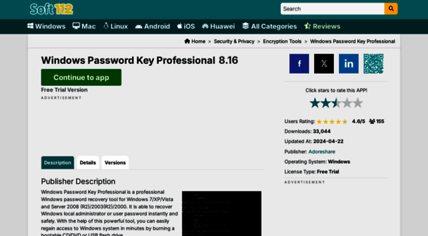 windows-password-key-professional.soft112.com