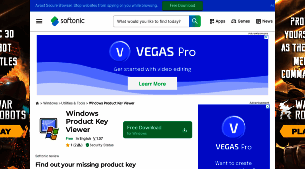 windows-product-key-viewer.en.softonic.com - Windows Product Key Viewer ...