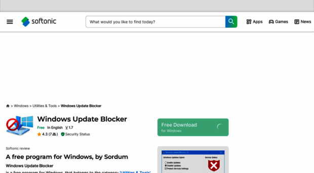 windows-update-blocker.en.softonic.com