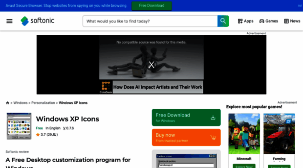 windows-xp-icons.en.softonic.com