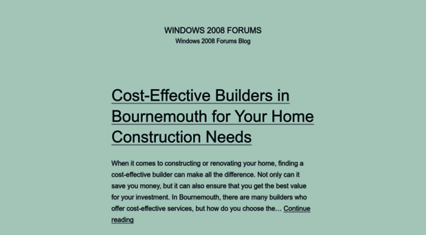 windows2008forums.co.uk