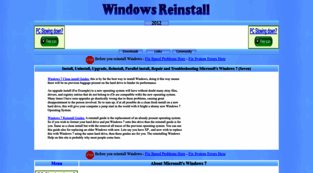 windows7.windowsreinstall.com