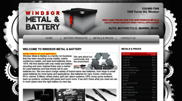 windsormetalbattery.com