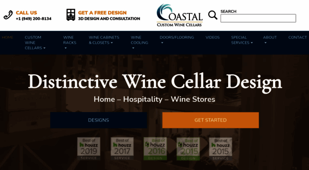 winecellarsbycoastal.com