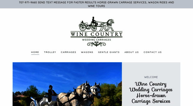 winecountryweddingcarriages.com