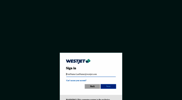 winfo.westjet.com