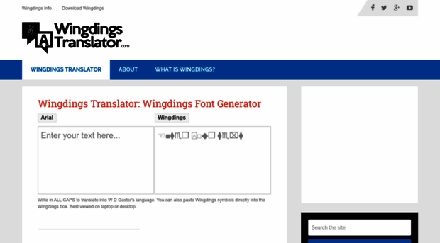 wingdingstranslator.com