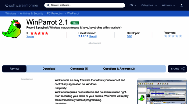 winparrot.software.informer.com