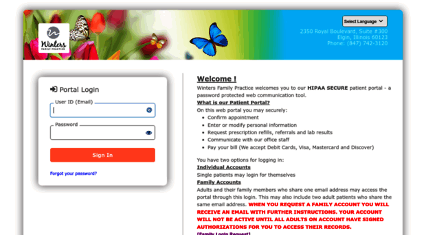 wintersfamilypractice.myezyaccess.com