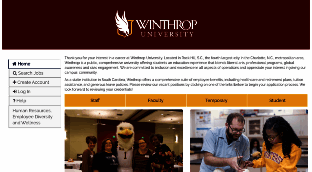 winthrop.peopleadmin.com