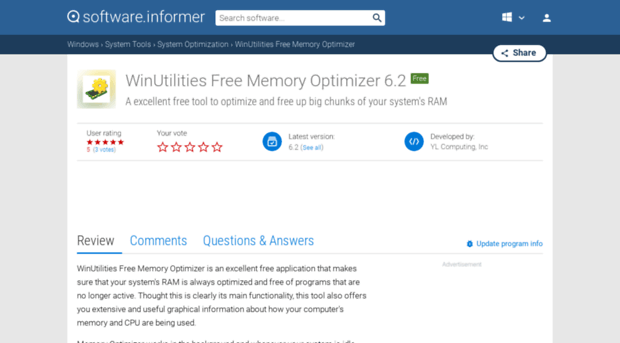 winutilities-free-memory-optimizer.software.informer.com