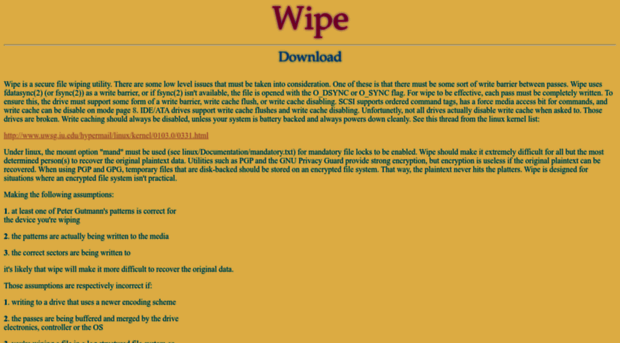 wipe.sourceforge.net