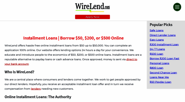 wirelend.com