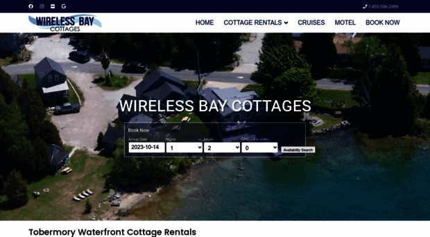 wirelessbaycottages.com