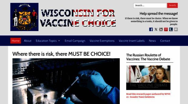 wisconsinforvaccinechoice.org