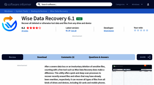 wise-data-recovery.software.informer.com