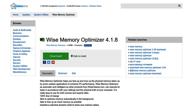 wise-memory-optimizer.updatestar.com