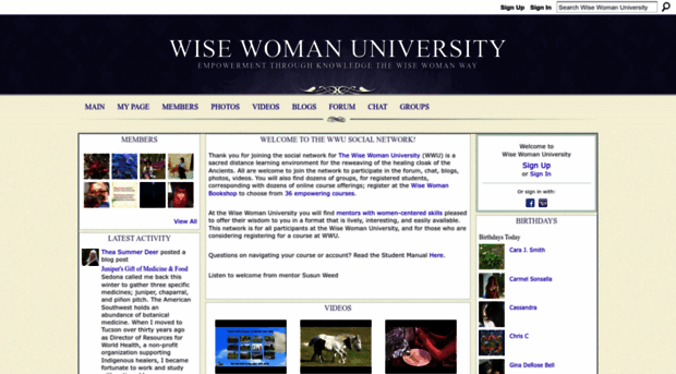 wisewomanuniversity.ning.com