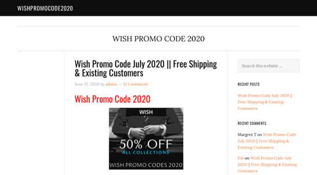 wishpromocode2020.com