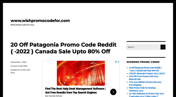 wishpromocodefor.com