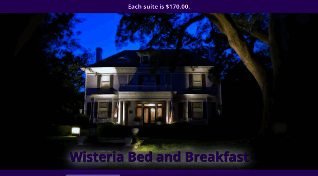 wisteriabedandbreakfast.com