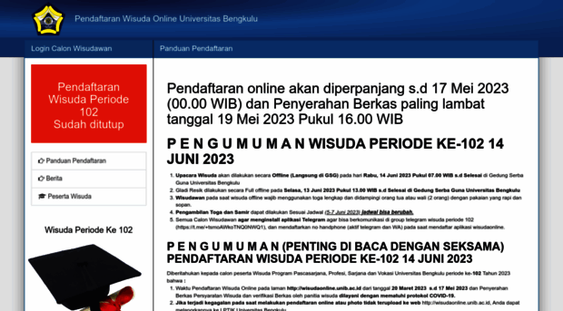 wisudaonline.unib.ac.id