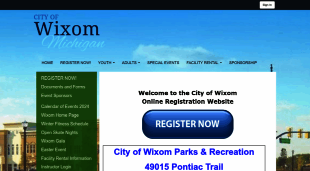 wixomparksandrec.com