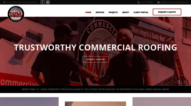 wmcommercialroofing.com