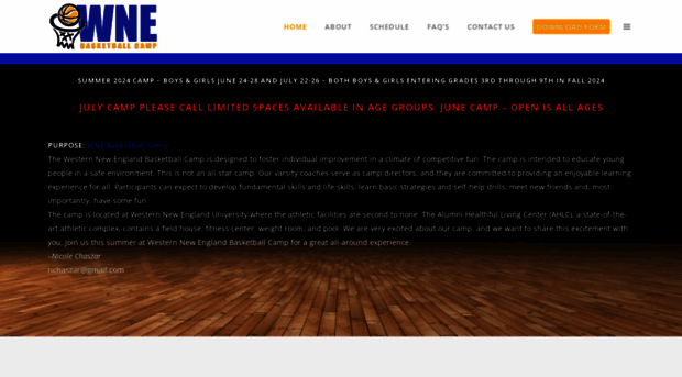 wnebballcamp.com