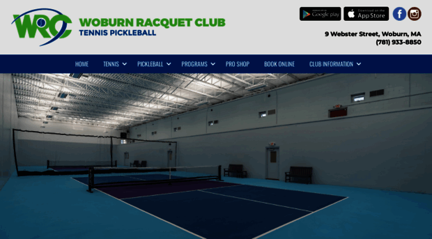 woburnracquetclub.com