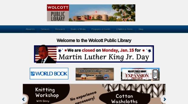 wolcottlibrary.org