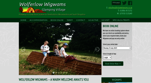 wolferlowwigwams.co.uk