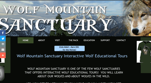 wolfmountainsanctuary.net