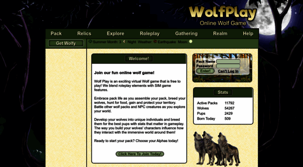 Wolf Play - Online Wolf Game!