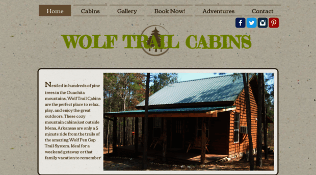 wolftrailcabins.com