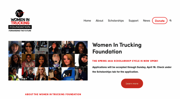 womenintruckingfoundation.org